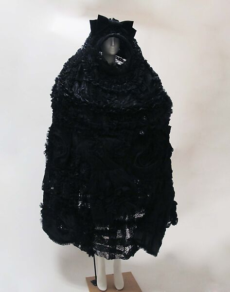 Ensemble, Comme des Garçons (Japanese, founded 1969), polyester, nylon, cotton, silk, plastic (polyvinyl chloride), Japanese 