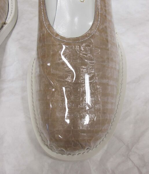 Ensemble, Comme des Garçons (Japanese, founded 1969), polyester, nylon, cotton, silk, plastic (polyvinyl chloride), Japanese