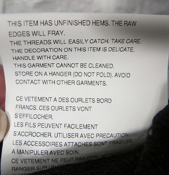 Ensemble, Comme des Garçons (Japanese, founded 1969), polyester, nylon, cotton, silk, plastic (polyvinyl chloride), Japanese