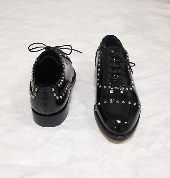 Ensemble, Junya Watanabe (Japanese, born 1961), wool, polyester, plastic (polyurethane, polyvinyl chloride), nylon, cotton, mother-of-pearl, Japanese