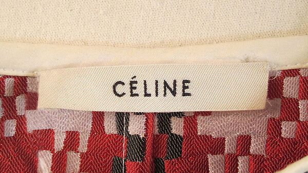 Ensemble, Céline (French, founded 1945), polyester, wool silk, leather, French