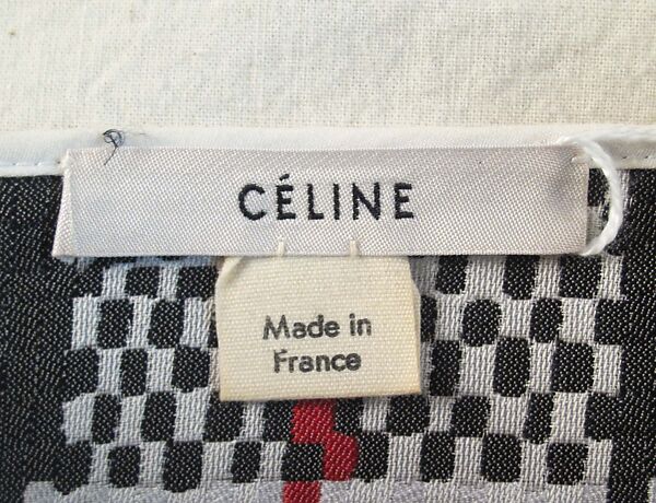 Ensemble, Céline (French, founded 1945), polyester, wool silk, leather, French