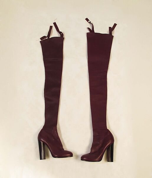 Ensemble, Céline (French, founded 1945), polyester, wool silk, leather, French