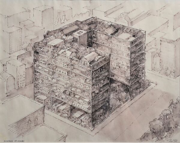 James Wines - Highrise of Homes - The Metropolitan Museum of Art