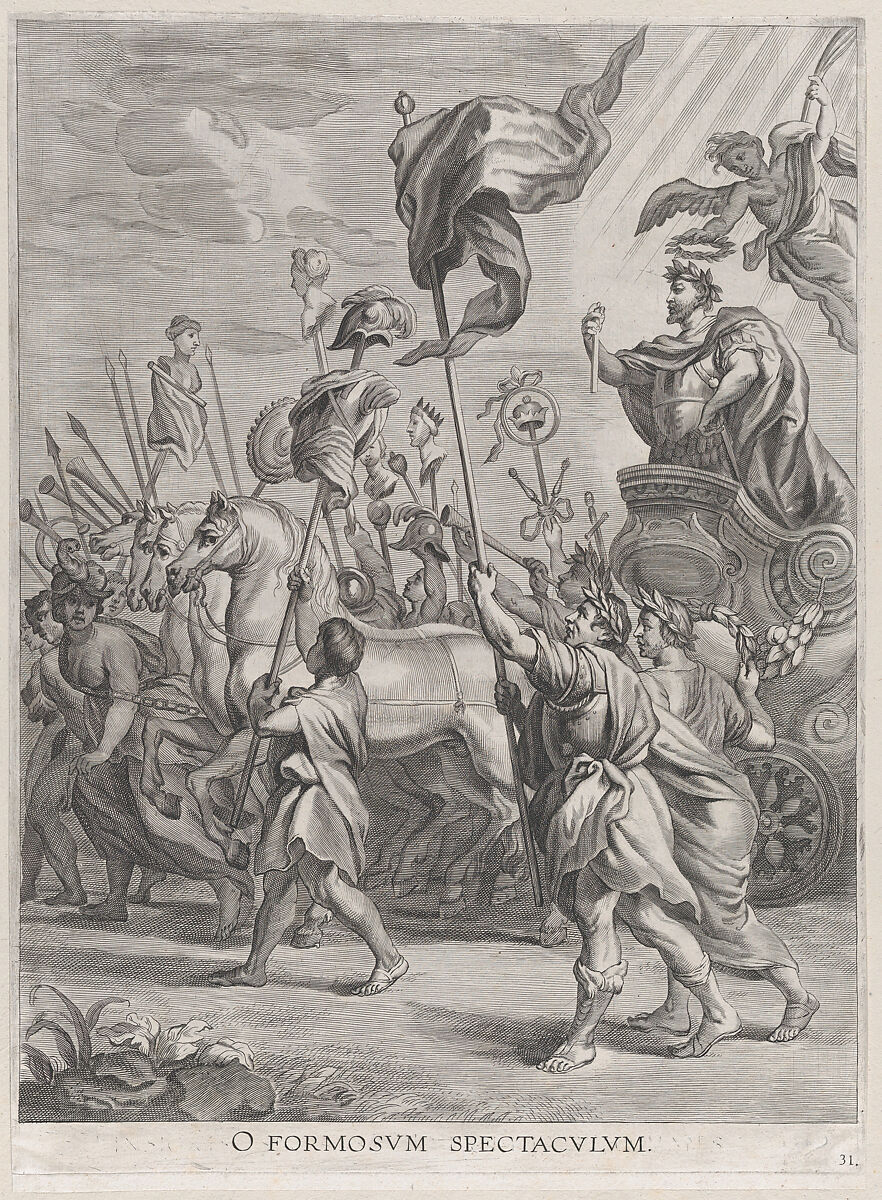 Plate 31: The triumph of Scipio Africanus; from Guillielmus Becanus's 'Serenissimi Principis Ferdinandi, Hispaniarum Infantis...', Jacob Neeffs (Flemish, Antwerp 1610–after 1660 Antwerp), Engraving 