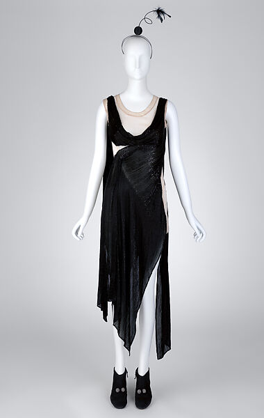 Ensemble, Marc Jacobs (American, founded 1984), (a) metal, cotton, feather; (b) silk, glass, metal; (c, d) leather, metal, glass, American