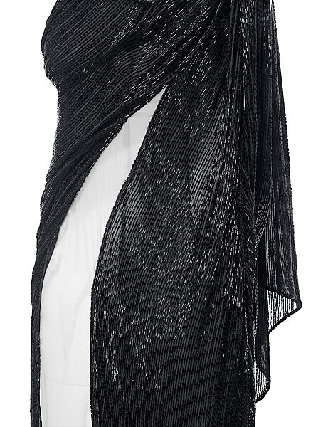 Ensemble, Marc Jacobs (American, founded 1984), (a) metal, cotton, feather; (b) silk, glass, metal; (c, d) leather, metal, glass, American