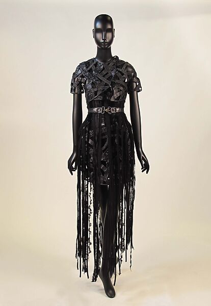 Ensemble, Rodarte (American, founded 2005), leather, wool, silk, metal, synthetic, American 