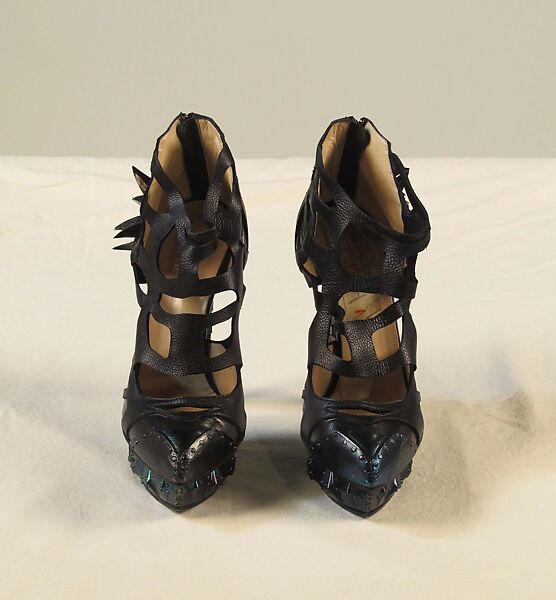 Ensemble, Rodarte (American, founded 2005), leather, wool, silk, metal, synthetic, American