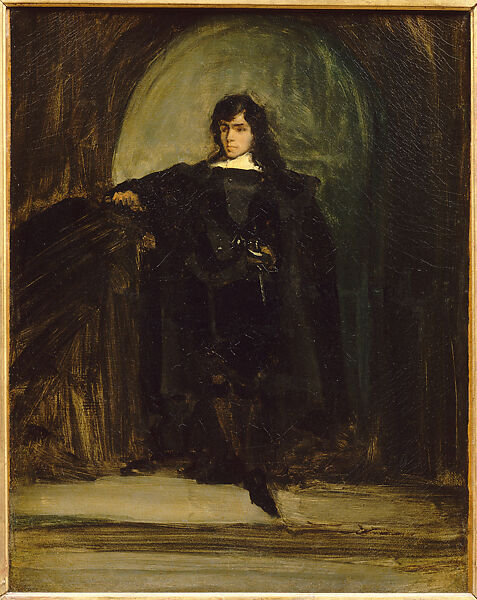 Self-Portrait as Ravenswood, Eugène Delacroix (French, Charenton-Saint-Maurice 1798–1863 Paris), Oil on canvas 