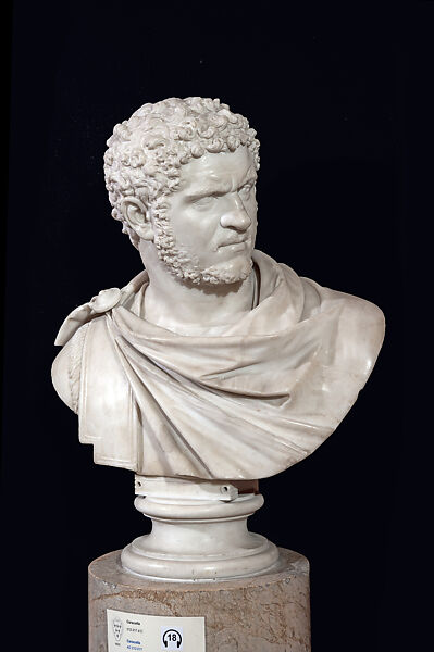 Portrait Bust of the Emperor Caracalla, Marble 