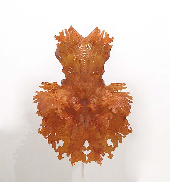 Dress, Iris van Herpen (Dutch, founded 2007), plastic (epoxy-acrylate polymer), Dutch 