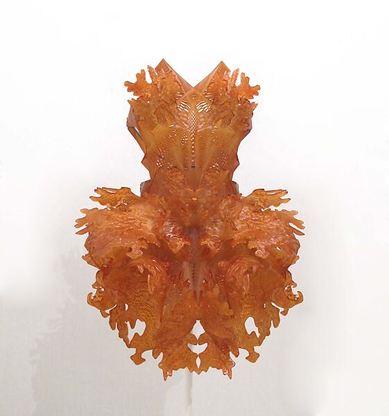 Dress, Iris van Herpen (Dutch, founded 2007), plastic (epoxy-acrylate polymer), Dutch