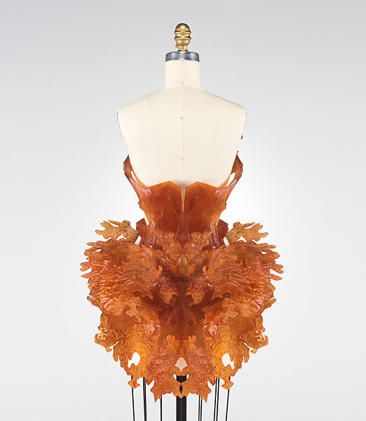 Dress, Iris van Herpen (Dutch, founded 2007), plastic (epoxy-acrylate polymer), Dutch