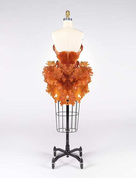 Dress, Iris van Herpen (Dutch, founded 2007), plastic (epoxy-acrylate polymer), Dutch
