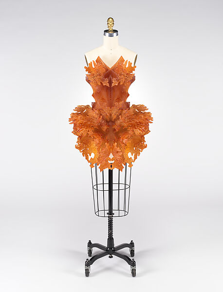 Dress, Iris van Herpen (Dutch, founded 2007), plastic (epoxy-acrylate polymer), Dutch 