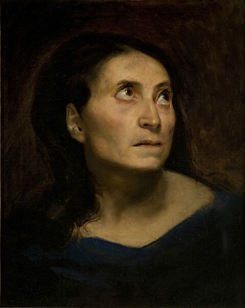 Head of an Old Greek Woman, Eugène Delacroix (French, Charenton-Saint-Maurice 1798–1863 Paris), Oil on canvas 