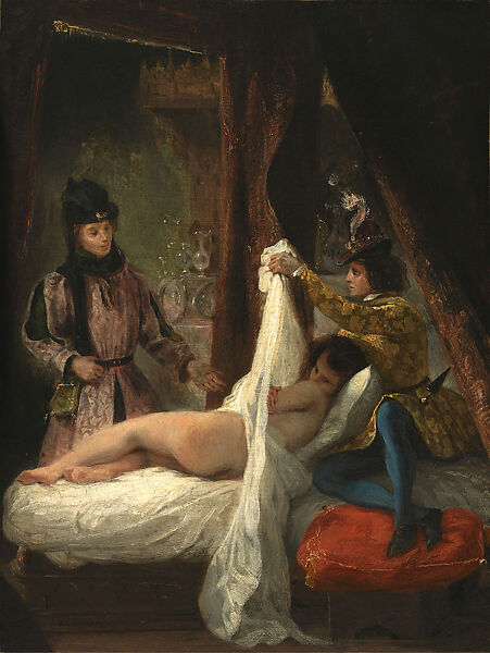 The Duke of Orléans Showing his Lover, Eugène Delacroix (French, Charenton-Saint-Maurice 1798–1863 Paris), Oil on canvas 