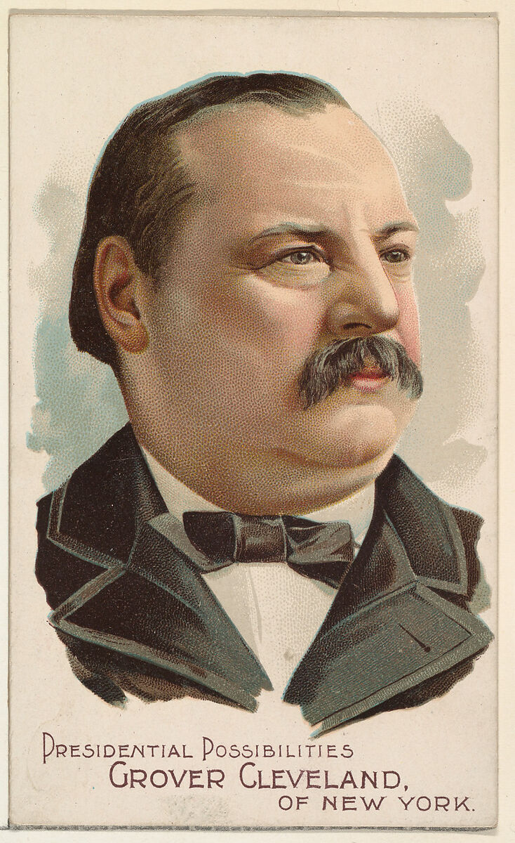 Grover Cleveland of New York, from the Presidential Possibilities series (N124) issued by Duke Sons & Co. to promote Honest Long Cut Tobacco, Issued by W. Duke, Sons &amp; Co. (New York and Durham, N.C.), Commercial color lithograph 