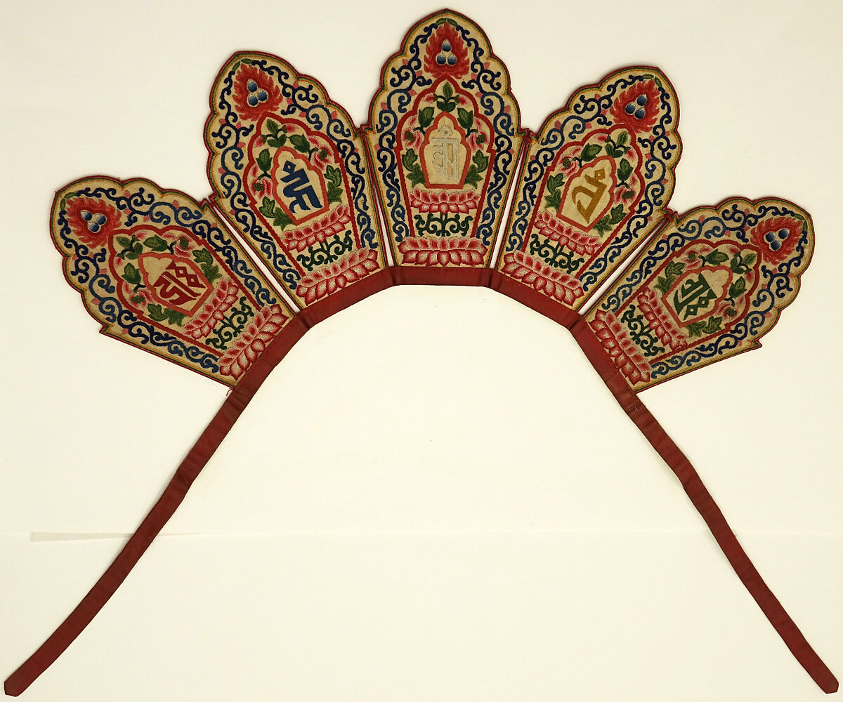 Lamaist Headdress, Silk, China