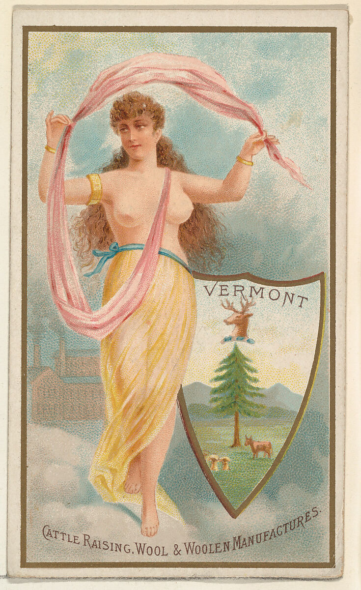 Vermont, from the Industries of States series (N117) issued by Duke Sons & Co. to promote Honest Long Cut Tobacco, Issued by W. Duke, Sons &amp; Co. (New York and Durham, N.C.), Commercial color lithograph 