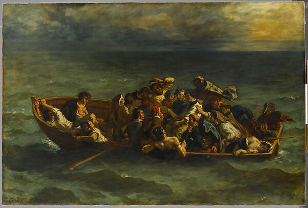 The Shipwreck of Don Juan, Eugène Delacroix (French, Charenton-Saint-Maurice 1798–1863 Paris), Oil on canvas 