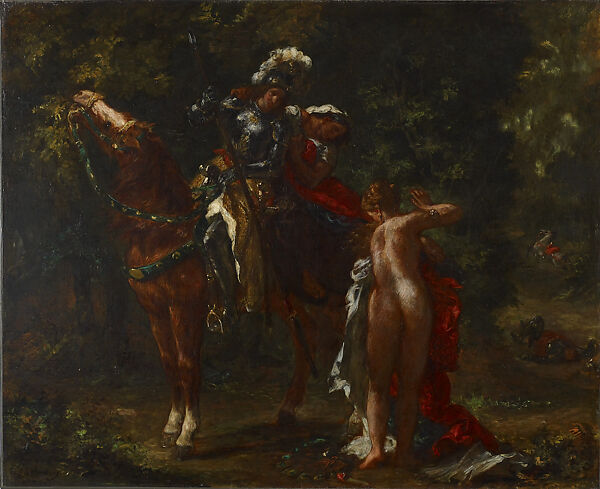 Marphise, Eugène Delacroix (French, Charenton-Saint-Maurice 1798–1863 Paris), Oil on canvas 