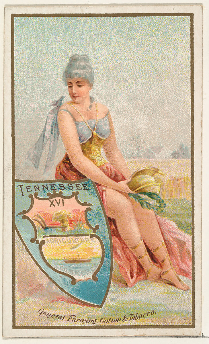 Tennessee, from the Industries of States series (N117) issued by Duke Sons & Co. to promote Honest Long Cut Tobacco, Issued by W. Duke, Sons &amp; Co. (New York and Durham, N.C.), Commercial color lithograph 