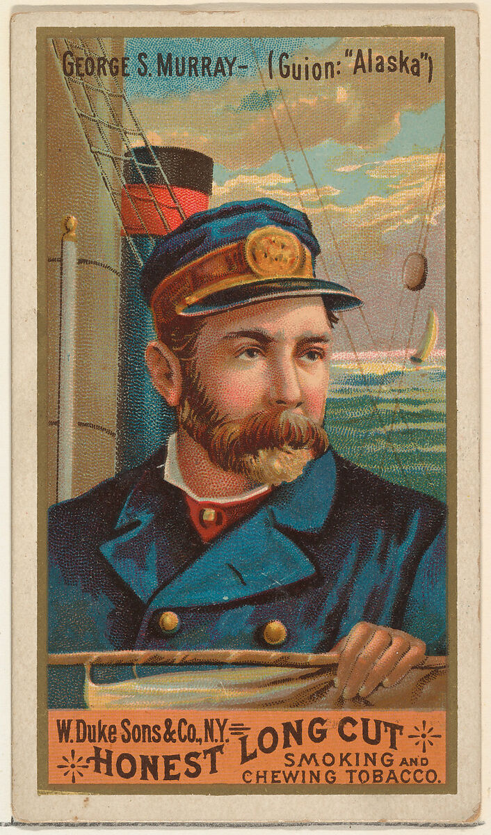 George S. Murray, from the Sea Captains series (N127) issued by Duke Sons & Co. to promote Honest Long Cut Tobacco, Issued by W. Duke, Sons &amp; Co. (New York and Durham, N.C.), Commercial color lithograph 
