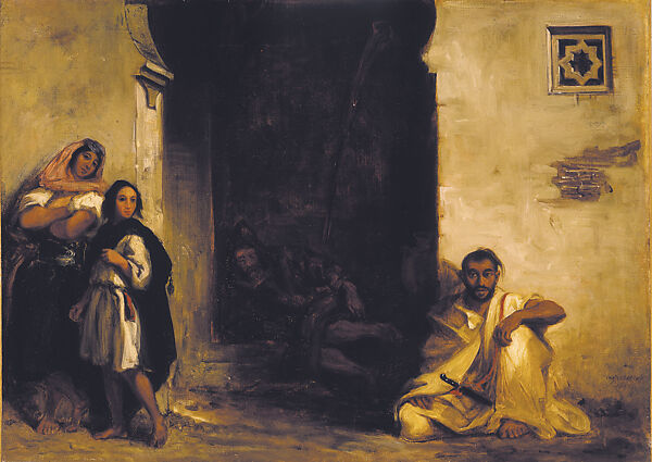 Street in Meknes, Eugène Delacroix (French, Charenton-Saint-Maurice 1798–1863 Paris), Oil on canvas 