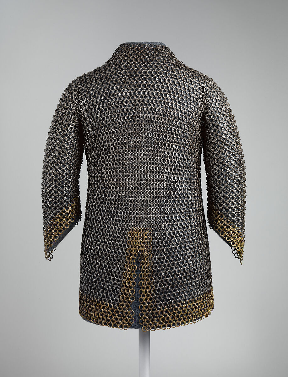 Mail Shirt with Inscribed Rings, Iron, copper alloy, possibly Iranian