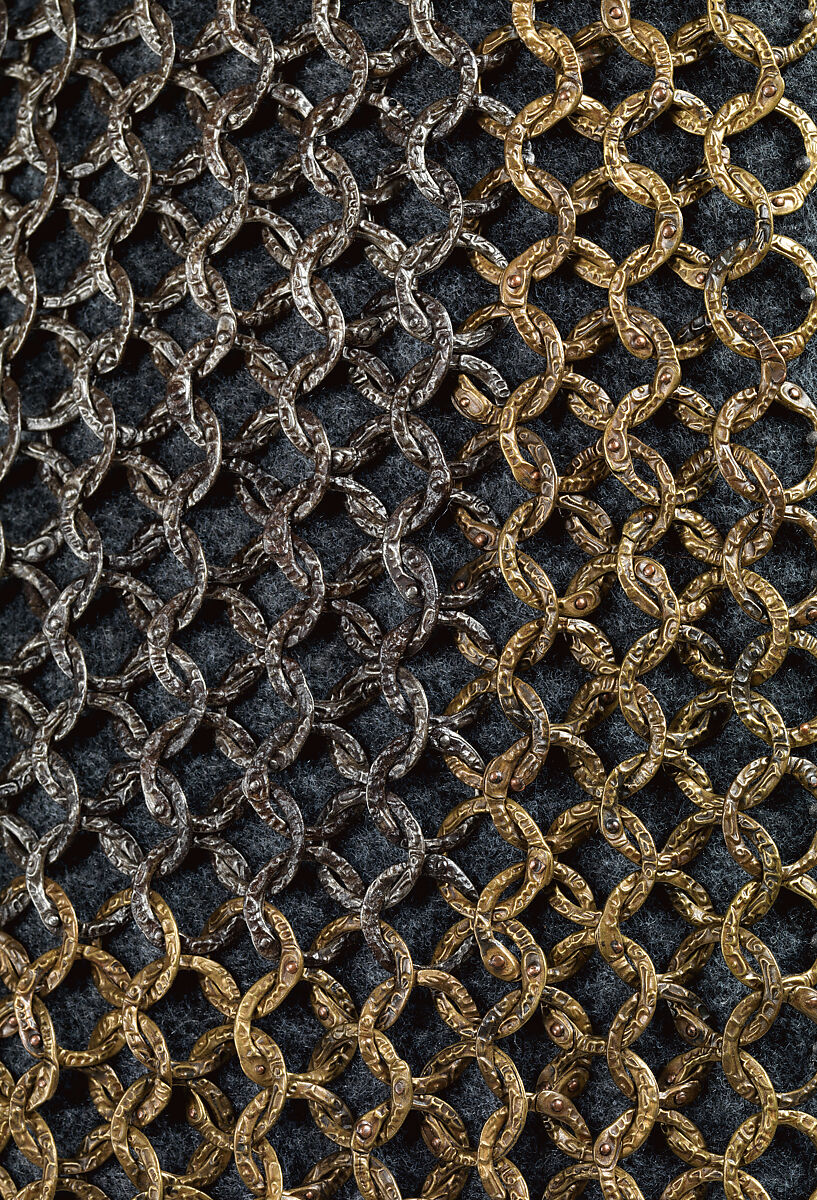 Mail Shirt with Inscribed Rings, Iron, copper alloy, possibly Iranian