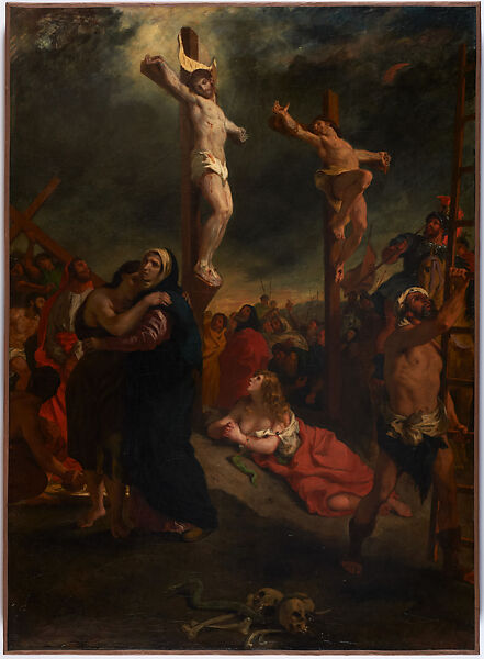 Christ on the Cross, Eugène Delacroix (French, Charenton-Saint-Maurice 1798–1863 Paris), Oil on canvas 