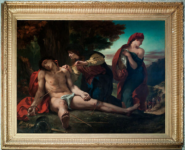 Saint Sebastian Tended by the Holy Women, Eugène Delacroix (French, Charenton-Saint-Maurice 1798–1863 Paris), Oil on canvas 