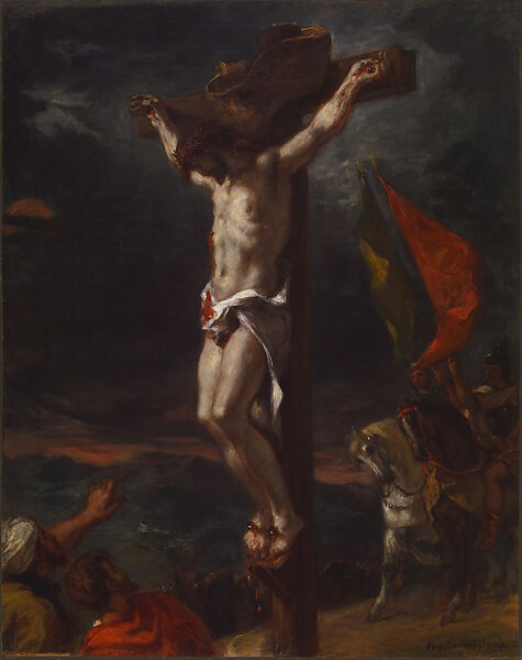 Christ on the Cross, Eugène Delacroix (French, Charenton-Saint-Maurice 1798–1863 Paris), Oil on canvas 