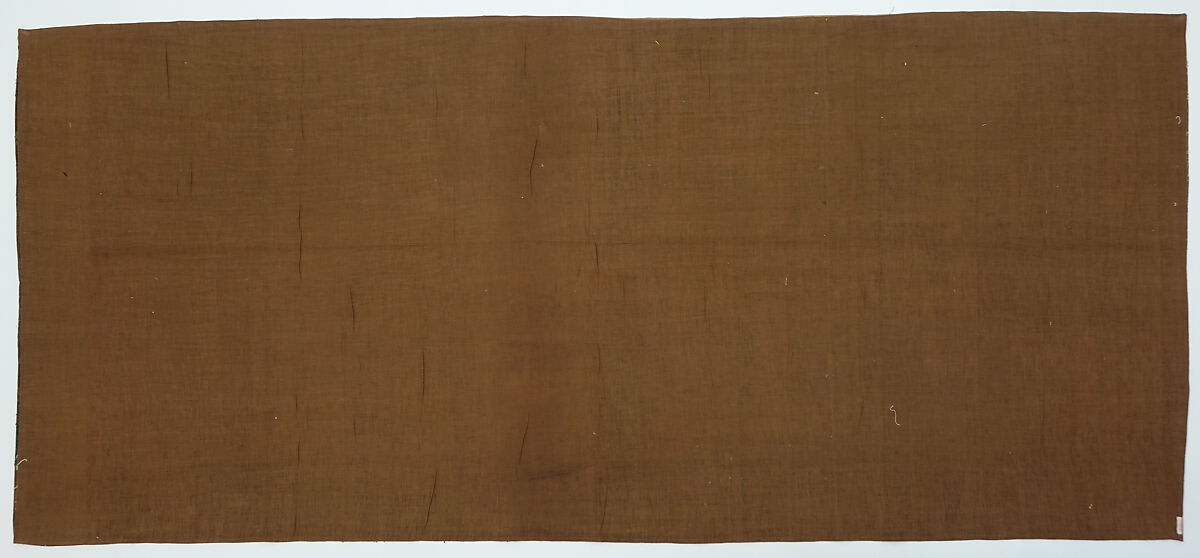 Piece with flower, fruits, and bats, Silk satin brocaded with silk and metal thread, China