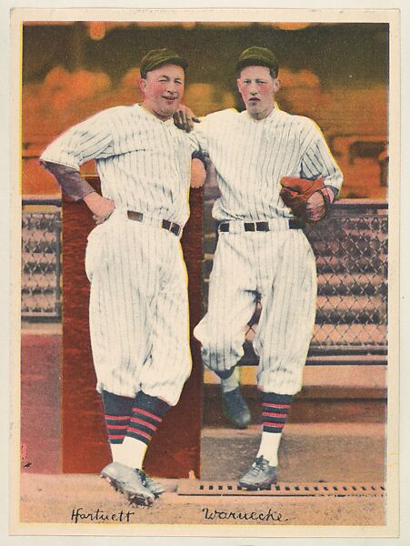Hartnett and Warnecke, from the Colored Photos Premiums series (R312) issued by the National Chicle Gum Company, Issued by the National Chicle Gum Company, Cambridge, Massachusetts, Photolithograph 