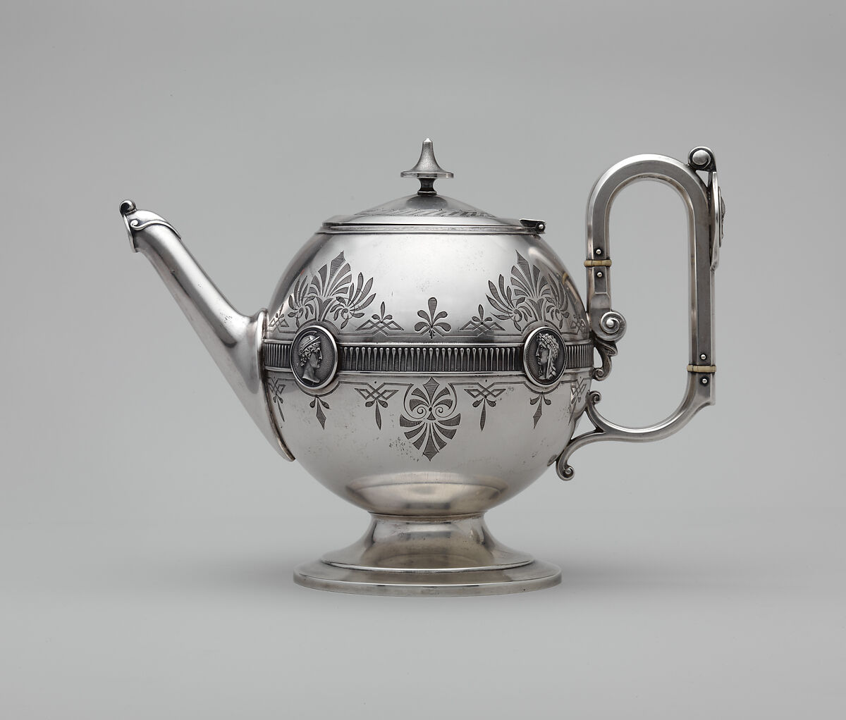 Teapot, Gorham Manufacturing Company (American, Providence, Rhode Island, 1831–present), Silver and ivory, American 