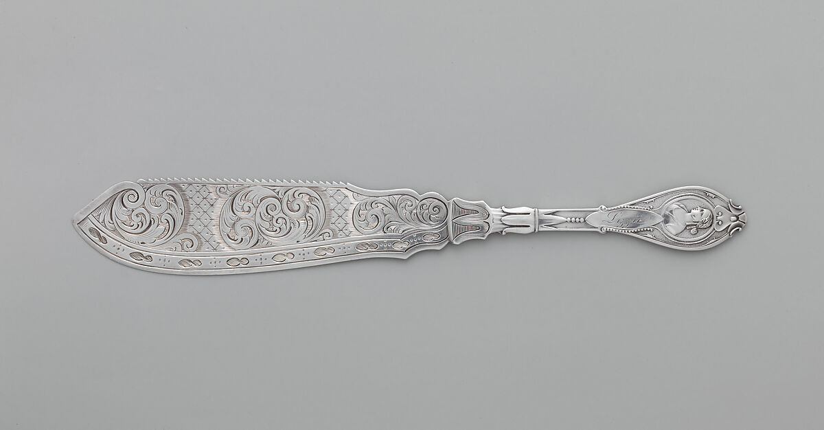 Cake Saw, Unknown, Silver, American 