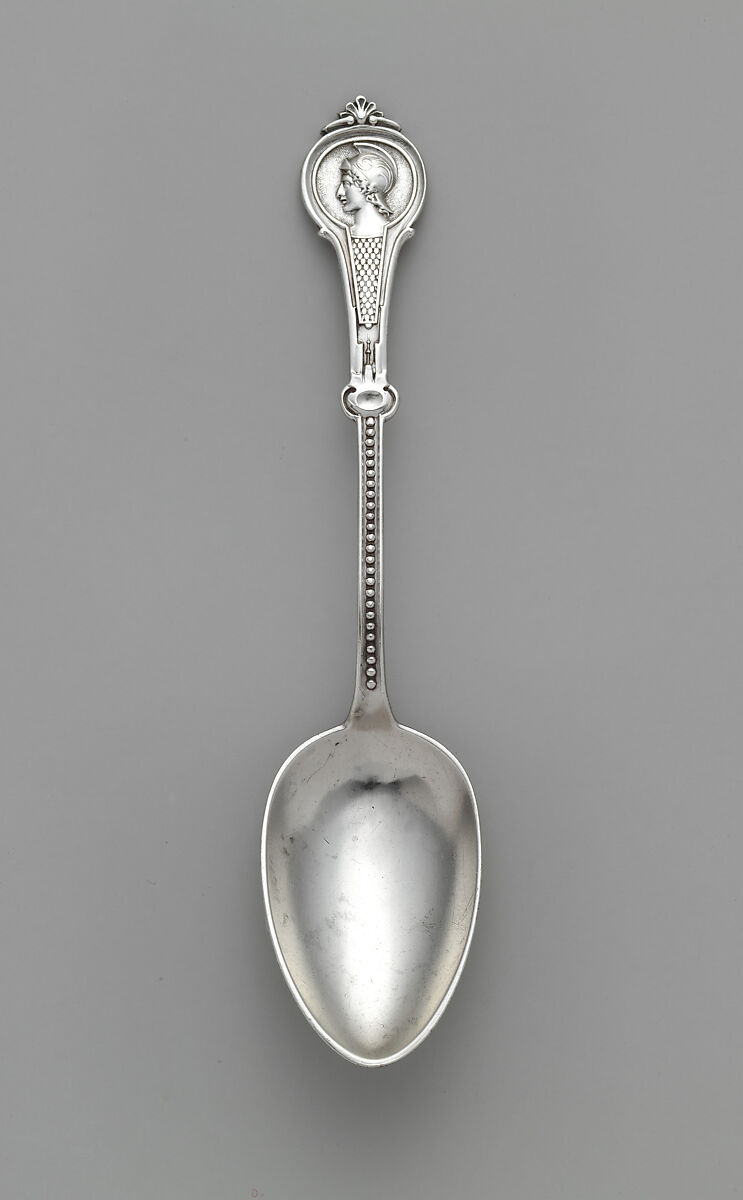 Tea Spoon, Wood and Hughes (1845–99), Silver, American 