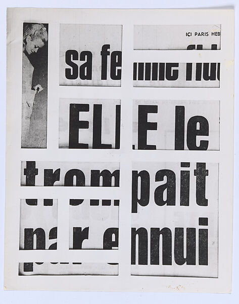 Untitled [Plastic Poem], Kitasono Katue (Japanese, 1902–1978), Gelatin silver print 