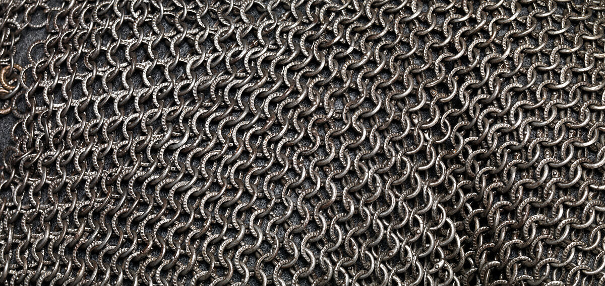 Shirt of Mail and Plate of Al-Ashraf Sayf ad-Din Qaitbay (ca. 1416/18–1496), 18th Burji Mamluk Sultan of Egypt, Steel, iron, copper alloy, gold, probably Egyptian