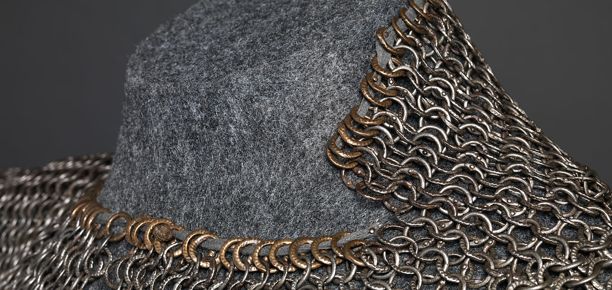 Shirt of Mail and Plate of Al-Ashraf Sayf ad-Din Qaitbay (ca. 1416/18–1496), 18th Burji Mamluk Sultan of Egypt, Steel, iron, copper alloy, gold, probably Egyptian