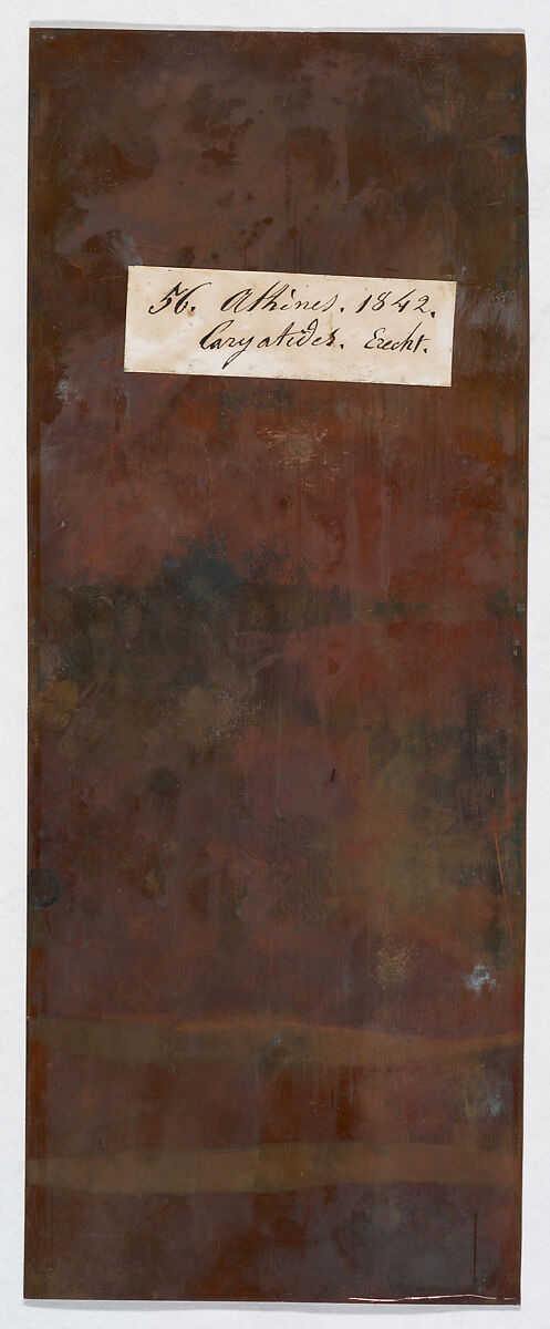 Caryatid, Erechtheion, Athens (56. Athènes. Caryatides. Erecht.), Joseph-Philibert Girault de Prangey (French, 1804–1892), Daguerreotype