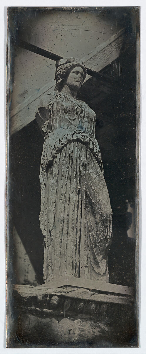 Caryatid, Erechtheion, Athens (56. Athènes. Caryatides. Erecht.), Joseph-Philibert Girault de Prangey  French, Daguerreotype