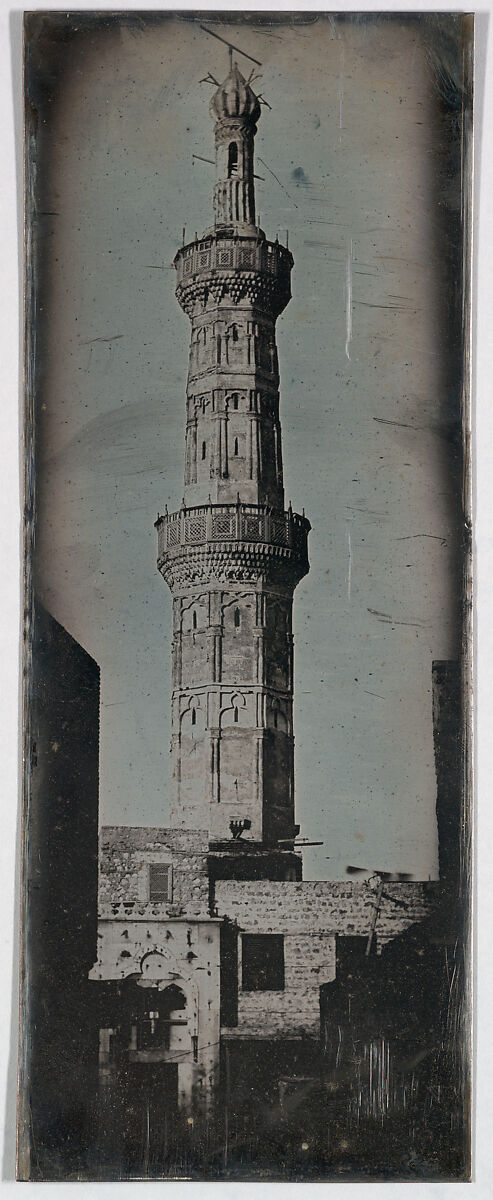 Grand Minaret, Alexandria (73. Alexandrie. 1842. Grand Minaret.?), Joseph-Philibert Girault de Prangey (French, 1804–1892), Daguerreotype 