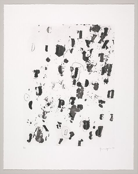 Debris Field II, Glenn Ligon (American, born New York, New York, 1960), Aquatint with sugarlift, drypoint, and scraper 