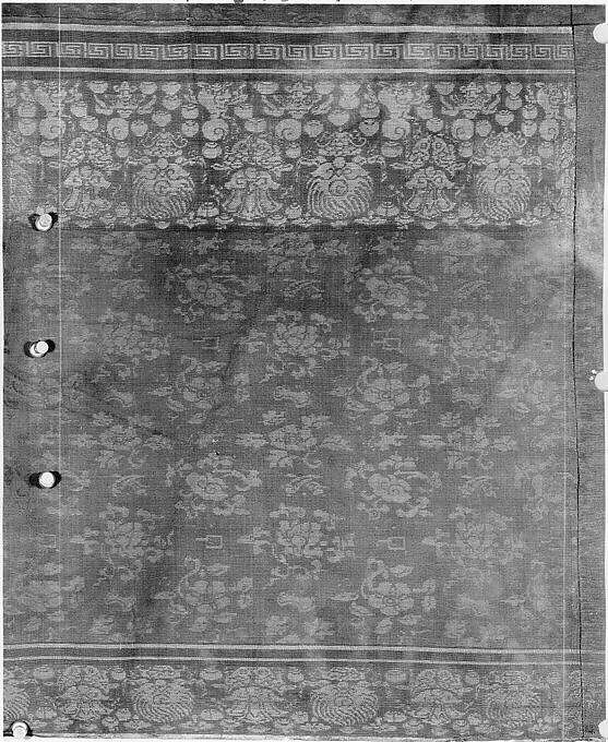 Panel, Silk, gilding, China