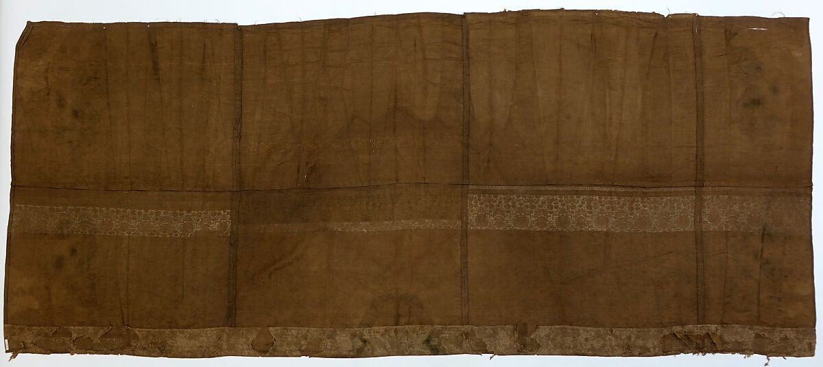 Textile with auspicious symbols, Silk gauze damask, China