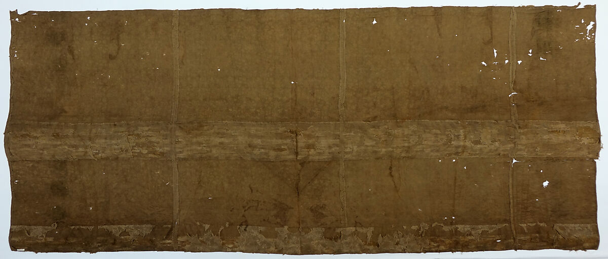 Piece with auspicious symbols, Silk satin damask, China